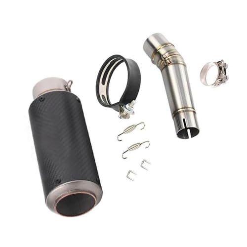 排気部 に適合するホンダ NC750 NC750X オートバイマフラーパイプ スリップオン排気サイレンサーチューブ マフラー ミドルリンクパイプ ステンレススチール/カーボンファイバーアクセサリー