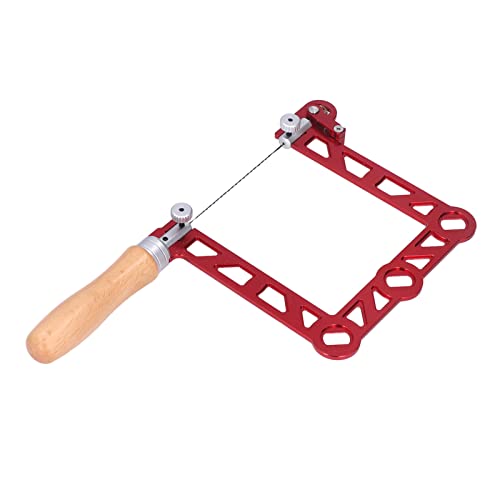 Dioche Scie à ChantournerMini Scie à Main pour le Travail du Bois, en Forme de U, avec Manche en Bois, pour la Fabrication de Bijoux et le Traitement des Métaux (5 pouces)