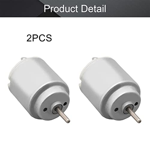 Fielect 2Pcs Dc Motor 1.5-6V 5000-20000Rpm Micro Motor Mini Motor Electric Motor Round Shaft For Rc Boat Diy Airplane Toys Model Diy Hobby #TOP3