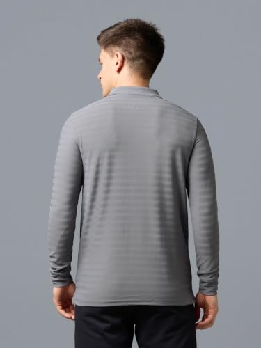 Image of TECHNOSPORT Men's Slim Fit Full Sleeve Polo T-Shirt with Collar, MATPIQ Quick Dry Moisture Wicking Polo Tee for Gym Sports Golf and Casual Wear