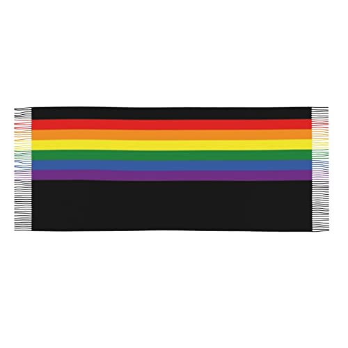 Lgbt Gay Pride Rainbow Scarf, Men Womens Scarf Shawls Wraps Scarves Winter Long Warm Pride Scarf2