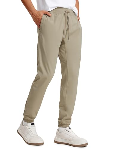 CRZ YOGA 4-Way Stretch Athletic Joggers for Men 30"/32" - Track Golf Gym Workout Hiking Pants with Pockets
