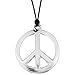 Widmann 2722H - Hippiekette, aus Plastik, Halskette, Schmuck, Hippie, Reggae, Mottoparty, Karneval