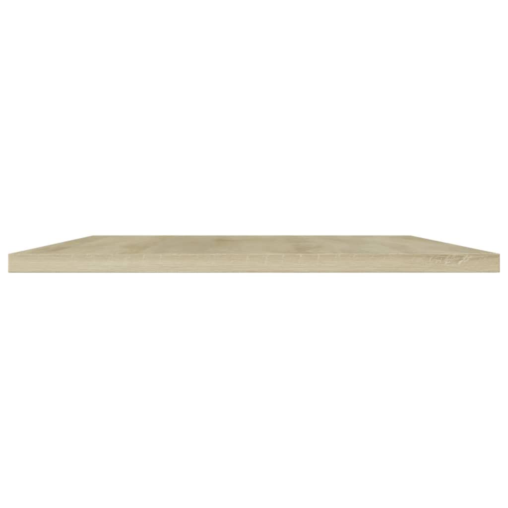 Bücherregal-Bretter 4 Stk Sonoma-Eiche Holzwerkstoff 80x40x1,5 cm Regalsystem erweiterbar wandmontage modular für wohnzimmer schlafzimmer büro küche mehr stauraum