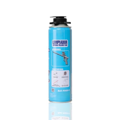 BESCH Limpiador de Espuma PU 500ML - Elimina Espuma de Poliuretano Fresca, Limpieza de Pistolas Aplicadoras