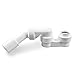 Produktbild AQUADE Platzspar Siphon Ablauf 1 1/2 x 40 / 50 mm Weiß - Geruchsstopper Abfluss für Badewanne Ablaufgarnitur - Duschablauf Geruchsverschluss Siphon für Dusche