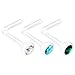 Produktbild KJM FASHION 3 STK Flexibel Acryl Piercing Nase Ring 0,8 mm 20 Gauge 5mm 2.5mm Kristallkugel Ohrringe Piercing Schmuck 1926
