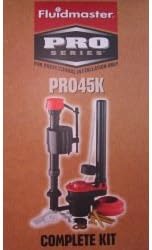 Fluidmaster PRO45K Kit with Fill Flush Valves Flapper Lever Bolt