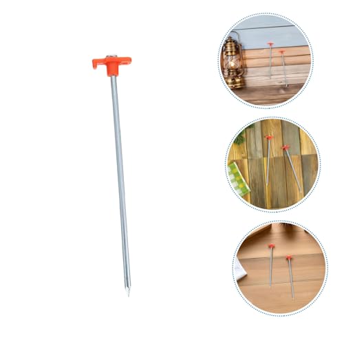 Estacas para carpas resistentes POPETPOP de 16 piezas para suelo duro de acampada 8