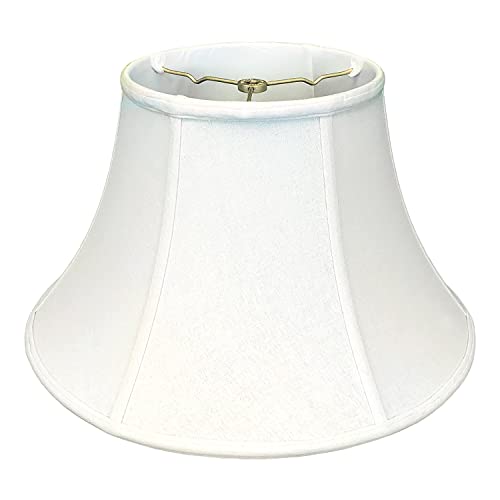 Royal Designs Shallow Bell Wall Lamp Shade, Linen White, 6 x 13 x 8.5