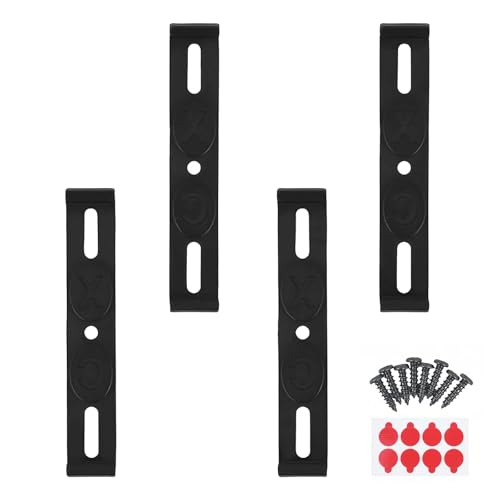 txuzong Lot de 4 supports de plaque d'immatriculation 3D invisibles sans cadre - 12 x 2 cm - Support universel pour plaques de 110 mm - Support en métal sans cadre pour voiture et moto