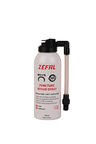 ZEFAL Repair Spray Repara Pinchazos Bicicleta, Unisex Adulto, Negro, 150 ML