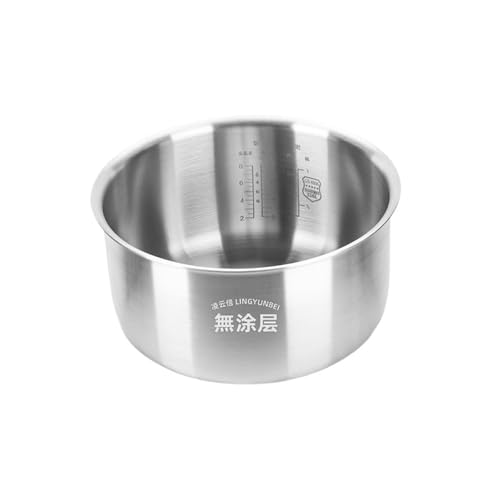316L Stainless Steel Rice Cooker Inner Pot, Compatible With Mijia C1 3L MDFBZ02ACM/MFB07M/MFB13A0 Uncoated All Steel Accessories(3L MFB13A0)