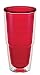 Tervis 1224226 Clear & Colorful Color Collection Red NA 24oz Tumbler with No Lid, 24 oz Tritan
