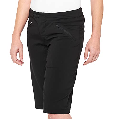 100% Ridecamp Women's Biking Shorts - All Mountain Riding Apparel Black