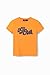 Desigual Women's Woman Knit T-Shirt Short Sleeve, Orange, S