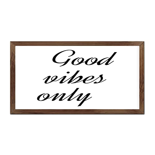 Panneau mural vintage Good Vibes Only pour décorer votre salon et salle de bain