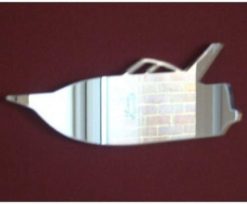 Super Cool Creations Speed Boat Mirrors 45cm x 34cm, Red