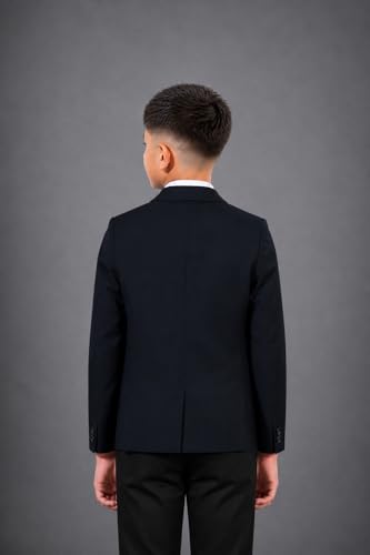 Image of SaintX Boys Premium Tuxedo Blazer (1 to 14 Years) | Prince Charming Formal Wear Collection for Kids & Boys | Fully Lined | Shawl Collar | Slim Fit | Royale Luxury Wear