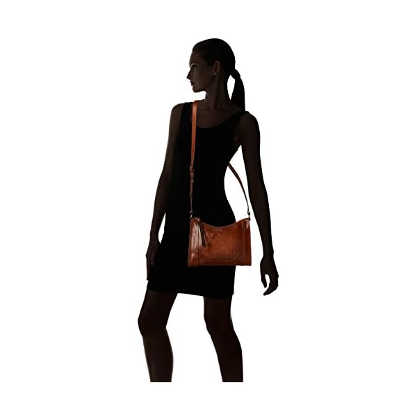 Frye womens Melissa Zip Crossbody Cross Body Handbag, Cognac, One Size US