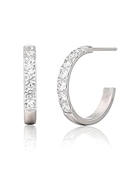 20mm open hoop silver