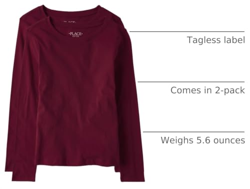 Image of The Children's Place Girls Basic Long Sleeve Layering Tees