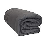 Yogibo CozyBo All-Season Blanket, Lightweight, Soft, Cozy, Sensory Blanket Filled with Special FiBeads, Dark Gray