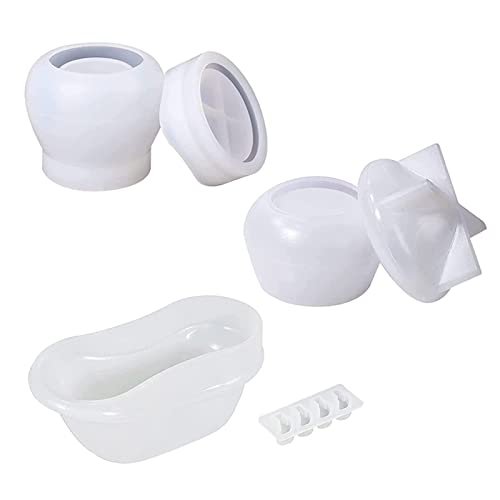 Moule résine époxy pot champignon silicone pour boîte à bonbons - 2