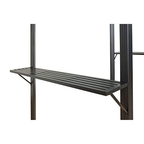 Sojag 6' X 8' Outdoor Dakota Hardtop Grill Gazebo Backyard Shade And Grilling Structure, Charcoal #TOP1