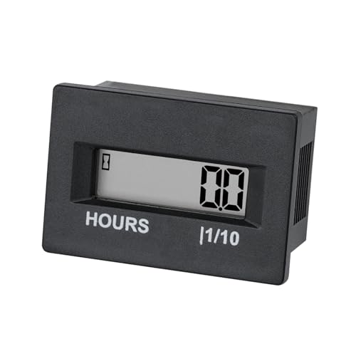 Runleader Digital Hour Meter, AC 86V-230V, Waterproof