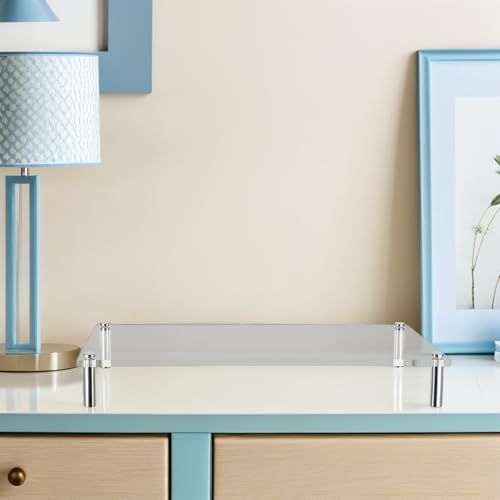 Support écran ordinateur transparent | Rehausseur de bureau table ergonomique - 7