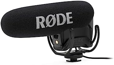 VideoMic Pro de RØDE - Micrófono de cañón profesional para uso en cámara con filtro de paso alto y atenuación para filmaciones, creación de contenidos y grabación en localizaciones