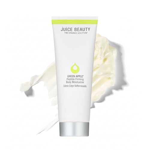 Juice Beauty Green Apple Peptide Firming Body Moisturizers - Skin Tightening Cream for Body Care with Vitamin C, Aloe, Shea Butter & Jojoba Oil - Vegan, Cruelty-Free Lotion for All Skin Types, 240 mL