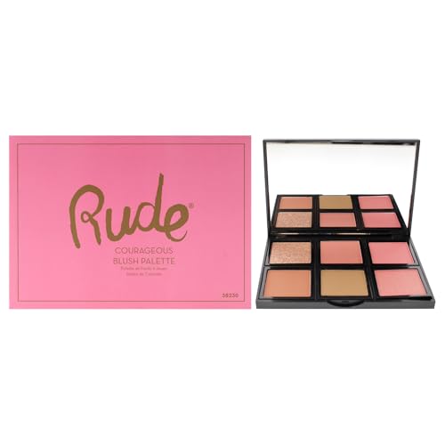 Blush Palette - Courageous by Rude Cosmetics for Women - 0.634 oz Blush