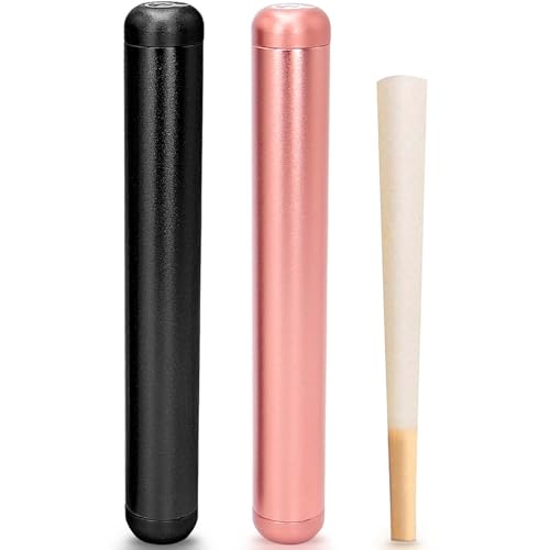 OZCHIN Aluminum Metal Tube Conetainer 4.5-inch Fits King Size, Airtight, Lightweight, Fit in Pocket Great for Traveling