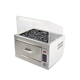 Kurflo 業務用 焼き芋器 電気式 石やきいも機 大容量 焼き芋メーカー 温度調節 やきいも機 焼き芋 100～130℃加熱 50-60℃保温 お祭 屋台 出店 コンビニ キッチンカー 移動販売 家庭用 電気焼き芋機 業務用 自動保温 調理機器 黒玉石付き 日本語取扱説明書付き