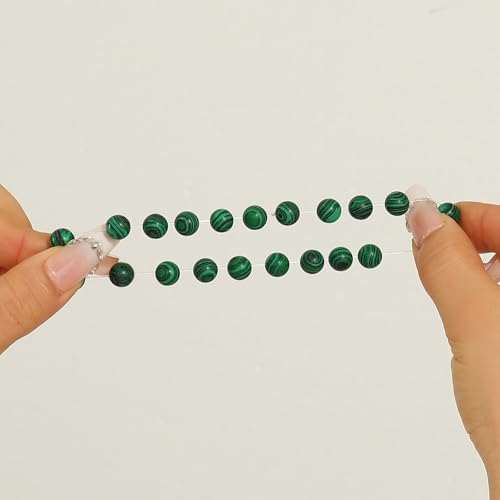 Crystal Vibe Malachite Bracelet for Protection & Growth – Natural Healing Stone 8mm Beaded Bracelet for Women Men – Adjustable Size3