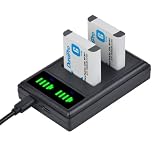 DuraPro 2 sztuki NP-BG1 NP-FG1 bateria + LED Dual USB Charger with Type C Port for Sony DSC-H7 H9 H10 H20 H70 H50 H55 H90 HX5V HX9V HX10V DSC-W30 W35 W50 W55 W70 W80 W1200 W150 W220 WX1 WX10 HX9V