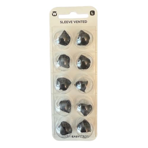 Sleeve Vented Ear Tips – Comfortable & Breathable Design for Natural Sound (Large)