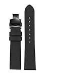 Cinturino for orologio in pelle di nylon da 20-24 mm compatibile con Omega, Seiko, Casio(A-black-black,20mm width)