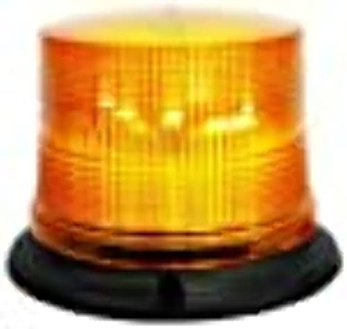 HELLA H27113001 Amber K-LED 50 Compact Fixed Mount LED Beacon Warning Light, 12 V