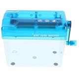 Déchiqueteuse de papier compacte – idéale pour détruire les de banque utilisés dans vos systèmes commerciaux, financiers et de titres, renforçant ainsi la confidentialité. déchiqueteuse manuelle de bureau