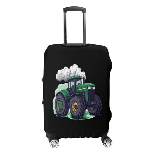 Tractor Green Luggage Cover Suitcase Protector Travel Baggage Covers for Men Women L4