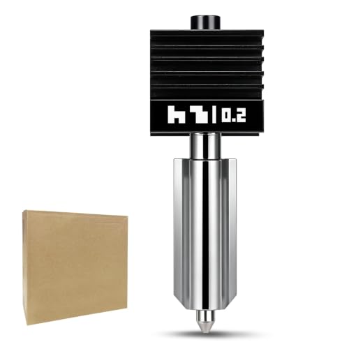 Original 0.2MM H2C/H2S/H2D/P2S Hotend for Bambu Lab P2S & H2 Series 3D Printer, Ultra-Fine Detail Hardened Steel Nozzle,