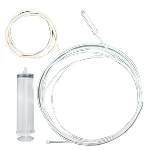 Ungtyb Herramienta Larga para la Limpieza de Tubos, Limpiador de Tubos Largo y Flexible, Multiusos para desbloqueo de conductos y Mantenimiento doméstico Coche, climatizador, Acuario, Fregadero