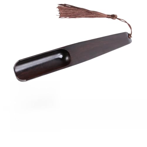 KICHOUSE Sandalwood Tea Spoon Scoop Set Fish Tail Design Tea Stirring Tool for Flour Nuts More