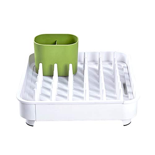 Étagère de vidange de vaisselle plastique réglable et support de rangement cuisine