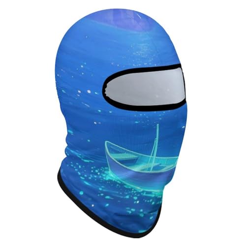 Balaclava para Hombre Mujer - Cubrebocas Fluorescente con Protección UV para Ciclismo, Esquí, Correr | Antiviento y Protector Solar miniatura 3