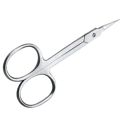 Ciseaux à cuticules en acier argenté