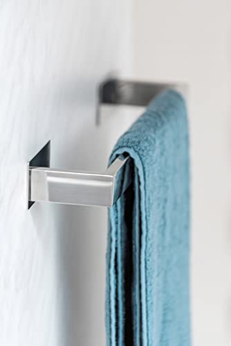 Turbo-Loc® UNO Genova Shine Bath Towel Rail 40 cm Stainless Steel Towel Rail for Bath Towels or Towels Attachment without Drilling Rustproof 41 x 4.4 x 7.6 cm Glossy - Image 3